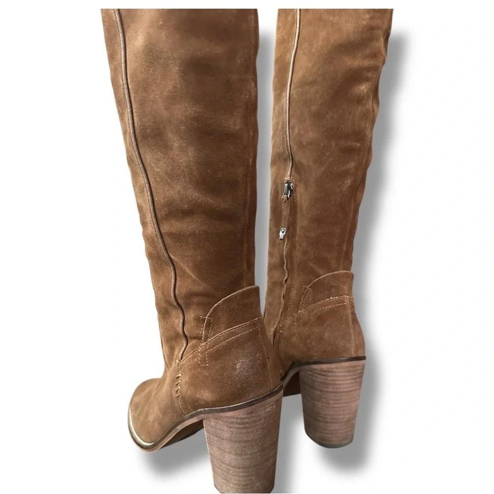 Dolce Vita Ohanna Suede Over the Knee High Boots in Saddle | Women’s Size 10